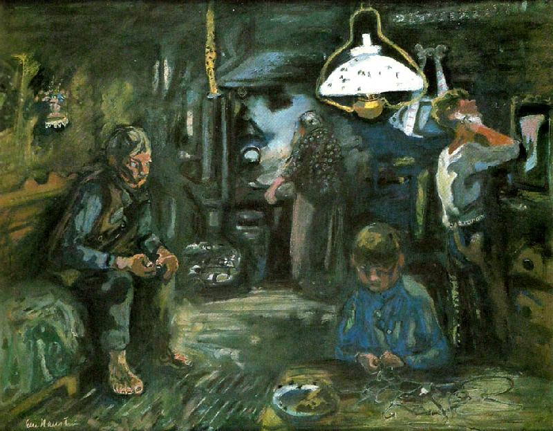 Eric Hallstrom lordagskvall i lappmarken China oil painting art